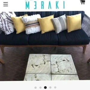 Throw Pillow Boho Sherpa Faux Fur Woven